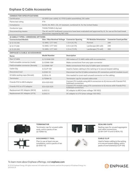 q-seal-10|enphase q cable datasheet.